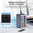 thumbnail image 4 of Estación de acoplamiento USB-C Hagibis U100 Ultra para triple monitor 8K, 4 of 8