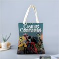 thumbnail image 2 of Creature Commandos Bolso de tela con estampado de lienzo para mujer, bolsa de compras reutilizable y estética, con cremallera interior, regalo para mujer,40*45cm., 2 of 6