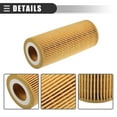 thumbnail image 4 of 1 Juego de Filtro de Aceite del Motor para BMW E46 318 D320 D320Td E39 520 D M47 con Junta No.11427787697 Amarillo, 4 of 7