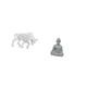 thumbnail image 5 of Estatua de toro,Estatua de toro,figura decorativa para escritorio,Estatua de mono,Estatua de Buda Mono para Interior y Exterior Budista,Figura en miniatura de alguien meditando,decoración para, 5 of 8