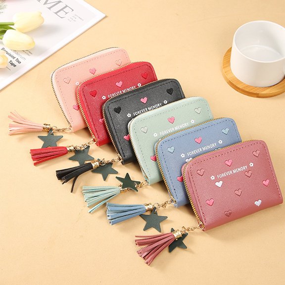 Aihimol Womens Wallet With Slots Small Wallets For Women Bifold Slim Coin Purse Zipper ID Card Holder