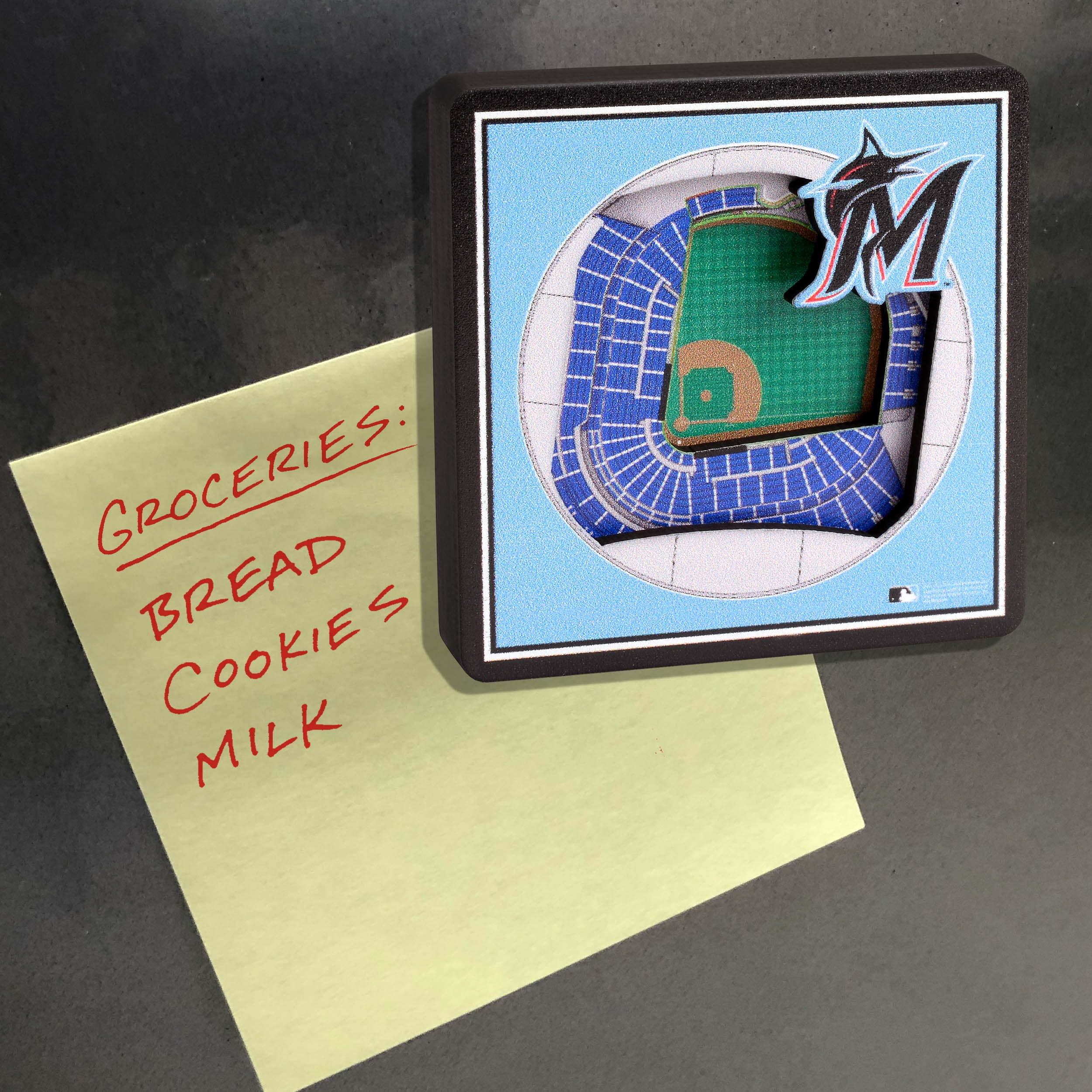YouTheFan MLB Miami Marlins 3D StadiumView Magnet