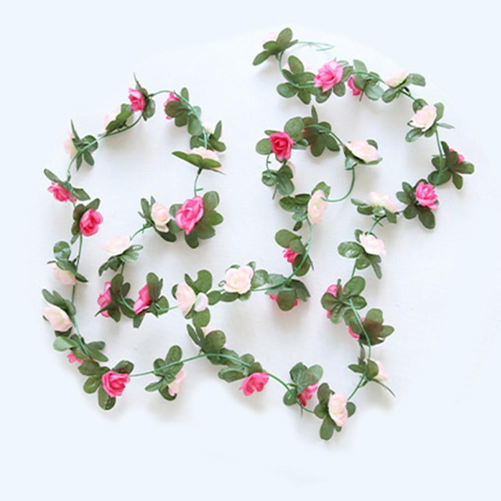 Artificial flower small rose flower rattan decoration ...