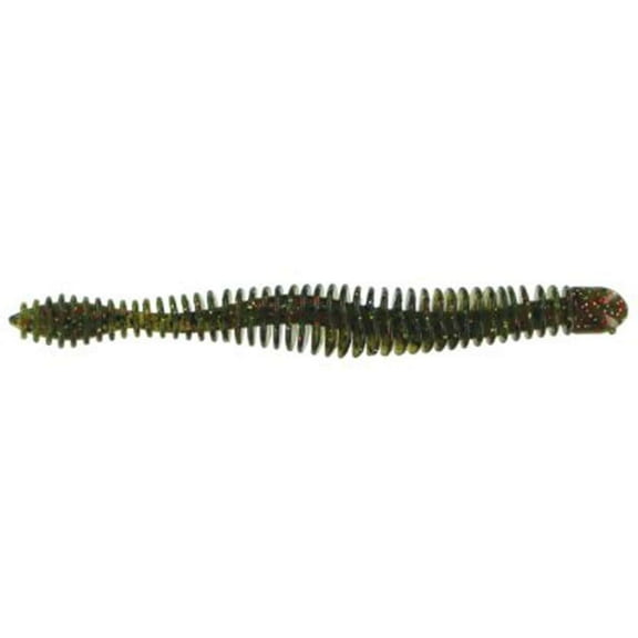 Big Bite Baits Coontail Worm - 4.75 inch, Pack of 7 - Watermelon Red Magic - 4CONT-06