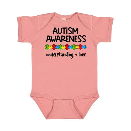 

Inktastic Autism Awareness Understanding and Love with Puzzle Pieces Gift Baby Boy or Baby Girl Bodysuit