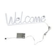 thumbnail image 2 of Bienvenido Letrero de neón Iluminación de luz nocturna, Lámpara de fondo, Decoración de pared decorativa de mesa Luces de neón Letreros LED para club , Azul, 2 of 8
