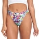 thumbnail image 1 of Fotbe Colorful Watercolor Dots Tanga Sin Costuras para Mujer con Estampado – Panties Invisibles, Transpirables y Cómodos para Uso Diario-Large, 1 of 6