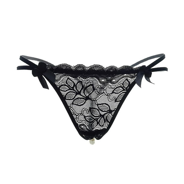 Sexy Pendant Lady Pearl G String V-String Women Panties Low Waist ...