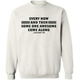 thumbnail image 2 of OXI Crewneck Sweatshirt - Some One Awesome Along,Basic Casual Sweatshirts for Men's and Women Fleece Sweatshirt Long Sleeve- White 3X-Large, 2 of 2