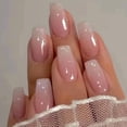 thumbnail image 1 of Uñas postizas Rupofuza Long Coffin de Press on Nails, 30 unidades, para mujer, 1 of 9