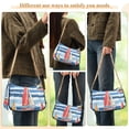 thumbnail image 4 of FORMRS Womens Shoulder Bag with Chain Strap Clutch Purse Cute Tote Handbag, Red Sailboats, 4 of 7