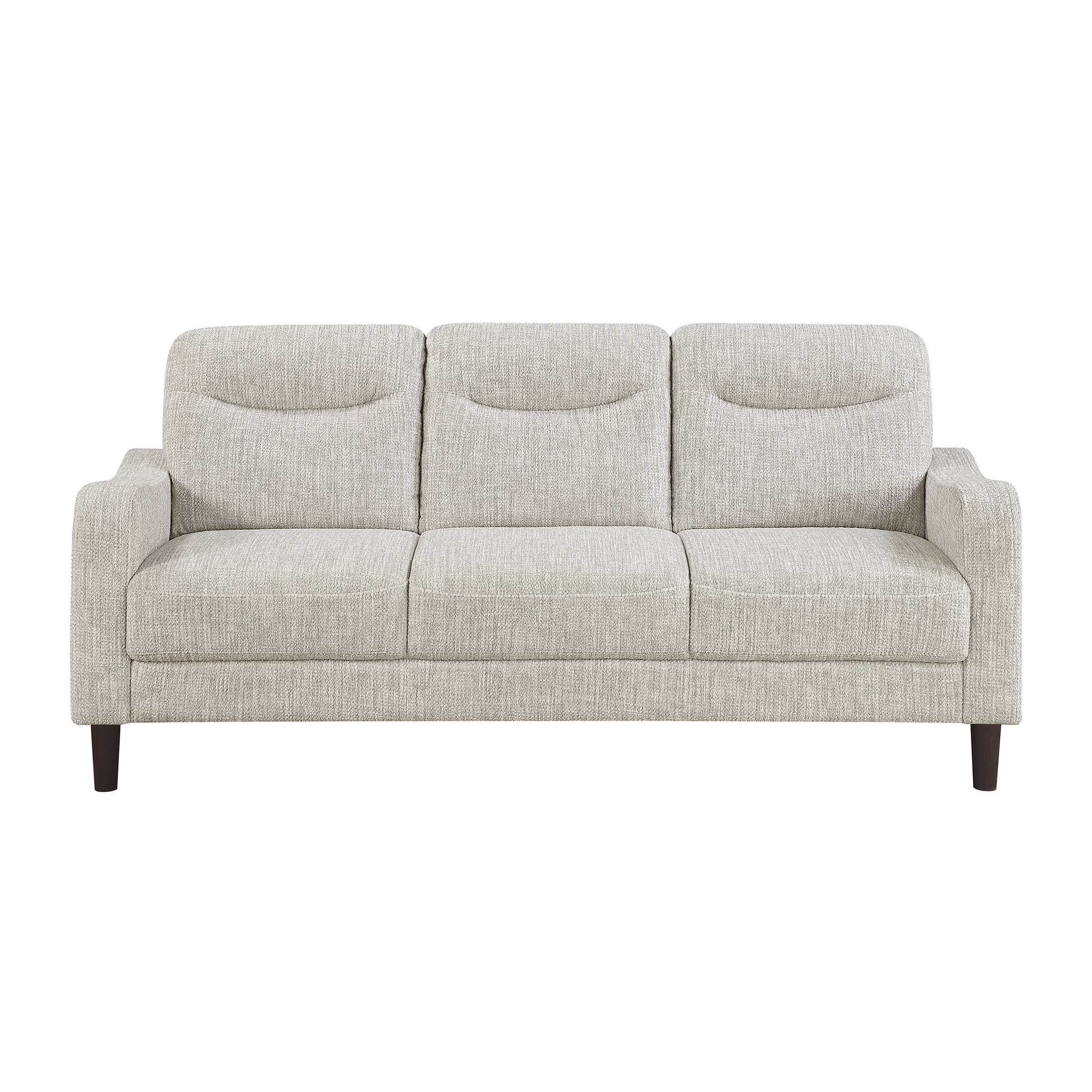 OakvillePark Ravello Chenille Sofa with Sloped Track Arms, Taupe