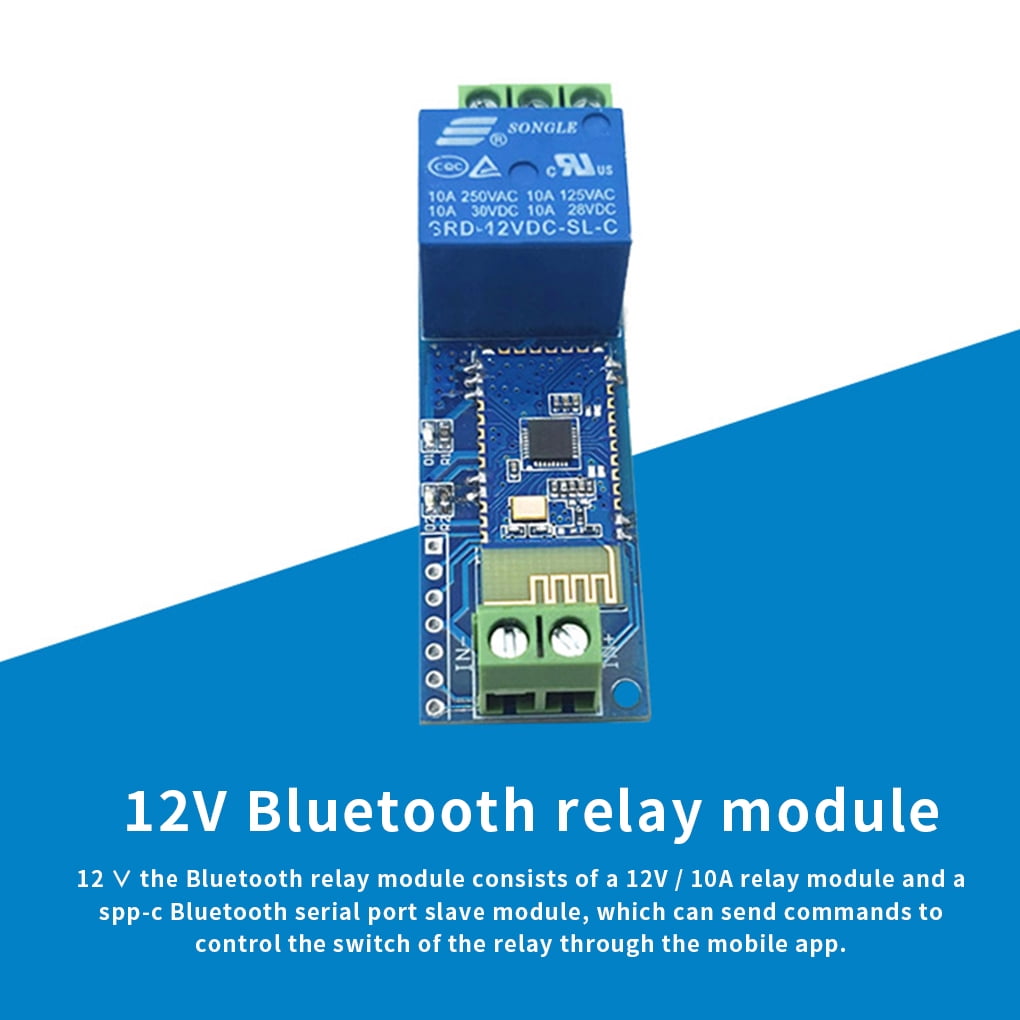 DC 12V Bluetooth Relay Module Intelligent Home Mobile APP Remote Control Switch 