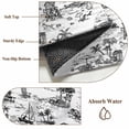 thumbnail image 6 of Coastal Nautical Area Rugs 3'x5', Washable Small Throw Rugs for Living Room Bedroom, Summer Ocean Sea Corals Palm Trees Indoor Outdoor Rug Non-Slip Low Pile Carpet Runner Reversible Floor Mats, 6 of 8