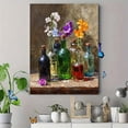 thumbnail image 4 of Colorful Glass Bottle Floral Canvas Print, Wall Art for Living Room Kitchen Dining Room Entryway Office, 4 of 8