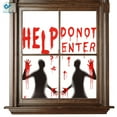 thumbnail image 6 of Deago Bloody Sticker 2PCS Halloween Party Decorations Stickers Bloody Hand/Footprints Bloodstains Clings Scary Zombie Halloween Party Indoor/Outdoor Halloween Floor Window Clings, 6 of 10