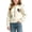Beige, variant on Girls Knit Cardigan Heart Patch Long Sleeve Colorful Button Down Crew Neck Fall Winter Sweater Coat