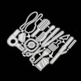 thumbnail image 3 of Hair Styling Tool Carbon Steel Cutting Dies Stencils for DIY Scrapbooking Photo Album Decorative Embossing DIY Paper Card Matte Platinum Color 9.5x9x0.08cm, 3 of 3