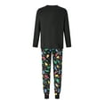 thumbnail image 5 of Meihuid Christmas Pajamas for Family Pjs Matching Set Long Sleeve T-Shirts and Pants Holiday Nightgowns with Merry Christmas, 5 of 10