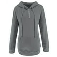 thumbnail image 2 of Vedolay Womens Plus Size Tops Women's 2023 Crewneck Oversized Pullover Casual Comfy Fall Fashion Hoodies,Gray XXL, 2 of 4