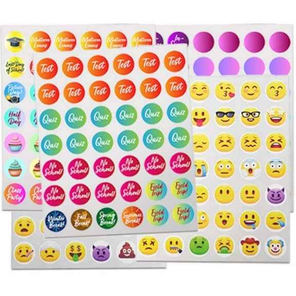 3/4" Permanent Planner Labels, 210 Labels / Pack