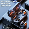 thumbnail image 3 of Bluetooth 5.3 Earbuds Ear Clip Bone Conduction Headphones Wireless Sport Headset, 3 of 10