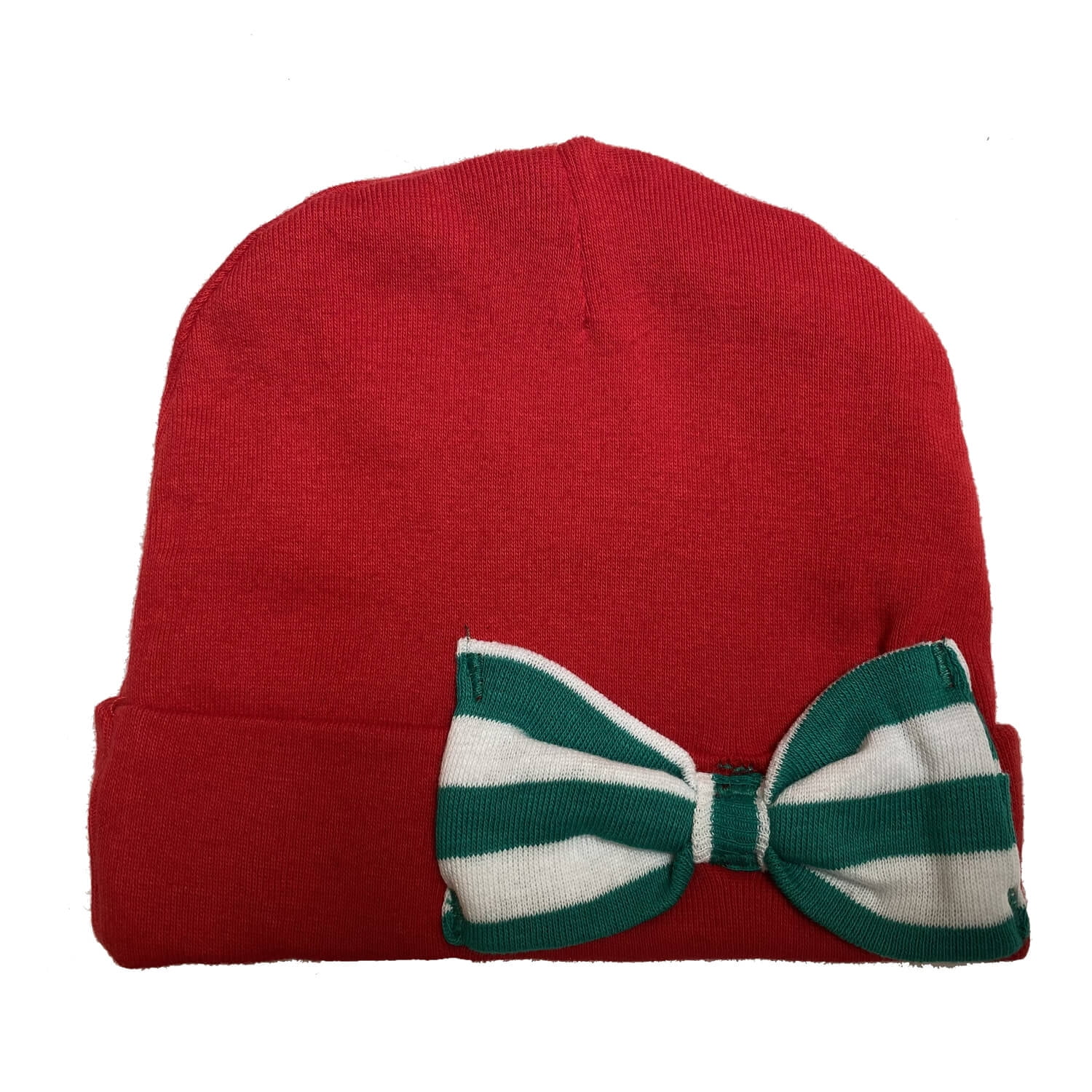 red baby beanie