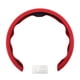 thumbnail image 1 of Funda para volante de cuero artificial PU ABS Protector de volante de automóvil Rojo 1Pc, 1 of 6