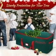 thumbnail image 5 of 2Pcs Christmas Tree Storage Bag,Heavy Duty Tree Bag Fit Up to 7.5 ft Artificial Disassembled Trees with Durable Handles,Waterproof Tear-proof Xmas Tree and Ornaments Storage Bag, 5 of 9