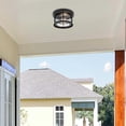 thumbnail image 2 of Elegant Lighting Carla 10" Outdoor Flush Mount in Black, 2 of 8