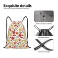 thumbnail image 4 of Xecao Crabs And Beer Pattern Sports Drawstring Backpack - String Swim Gym Bag with Wet Proof Pocket for Women&Men-Small, 4 of 6
