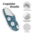 thumbnail image 5 of KLL Christmas sheep Pattern Adult Unisex Cozy Slippers,Fuzzy Slip-on Slippers TPR Sole Slippers Comfort Plush Home Footwear for Indoor & Outdoor-8, 5 of 7