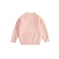 thumbnail image 2 of Wassery Kid Girl Boy Knit Sweater Newborn Long Sleeve Knitted Sweater Toddler Baby Fall Winter Loose Fit Pullover Sweater for Boys Girls 6M 12M 2T 3T 4T 5T 6T, 2 of 6