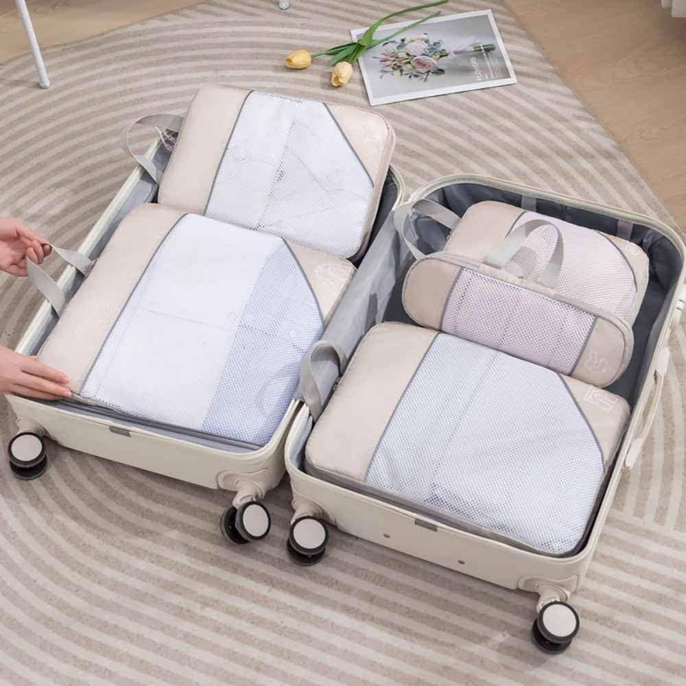 5PCS Compression Packing Cubes for Travel, Travel Essentials Bags, Durable Luggage Organizer