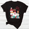 thumbnail image 1 of Camisetas con estampado 3D de alce para mujer, Top Harajuku de manga corta, ropa de Navidad de gran tamaño, novedad de 2023, 1 of 4