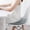 Gray, variant on HOARBOEG Round Futon Foam Japanese Floor Cushion - Ice Silk Knitted Cover, Thick Sponge Padding for Living Room, Bedroom & Outdoor Use, Washable & Durable Seat Pad
