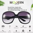 thumbnail image 4 of UV Protective Women Sunglasses Large Frame Classic Glasses Big Oval With Rimmed Eyewear Spectacle Driving Eyewear, 4 of 10
