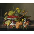 thumbnail image 2 of Severin Roesen 17x15 Gold Ornate Wood Frame and Double Matted Museum Art Print Titled - An Abundance of Fruit (C. 1860), 2 of 4