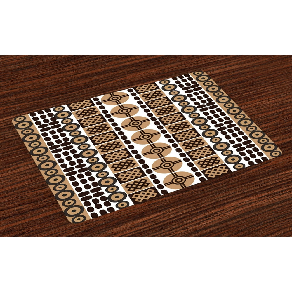 Zambia Placemats Set of 4 Unique Safari Artistic Kenyan Traditional