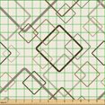 thumbnail image 2 of Ambesonne Abstract Fabric by the Yard, Vintage Square Forms Art, 2 Yards, Ivory Tan and Caramel, 2 of 5