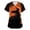 Earthy Yellow,#134, variant on Halloween Scrub Tops for Women Plus Size Short Sleeve Spooky Halloween Ghost Pumpkin Printed Funny Scrub Shirts Horror V Neck Scrubs Medical Nurse Uniform Nursing Workwear with Pockets,S