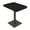 Black Cypress w/Matte Black Base, variant on 34" Small Dou Bistro Height Table Double Metal Base Bar Table