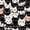 Cat 5, variant on jejeloiu Black Cat Paw Print Twin Sheet Sets Kids,Cartoon Kitten Pattern Bedding,3-Piece