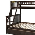 thumbnail image 5 of Harper & Bright Designs Twin Over Full Bunk Bed with Two Storage Drawers, Convertible Bunk Bed Can be Converted Into Two Daybed, Espresso, 5 of 14