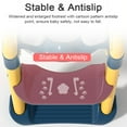 thumbnail image 4 of Asiento para orinal Asiento de inodoro de entrenamiento para ir al baño con taburete de escalera Asa de escalera Asiento de entrenamiento de inodoro plegable Pedal de 2 niveles Altura ajustable para n Irfora Asiento para orinal, 4 of 7