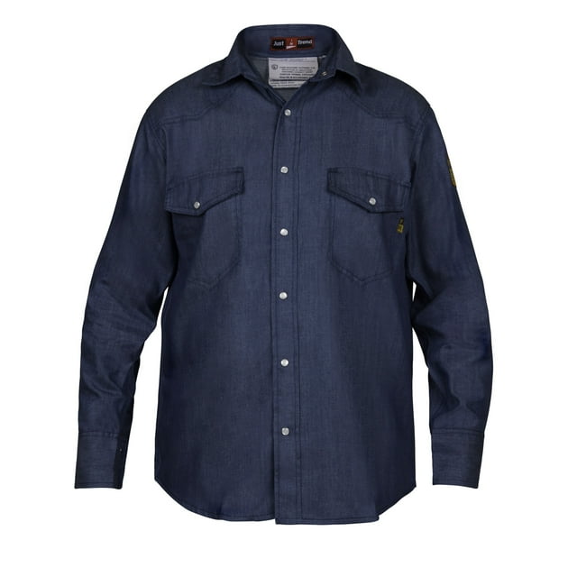 Flame Resistant FR Shirt - 100% C - Light Weight 7oz