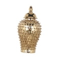 thumbnail image 2 of Durian Effect Porcelain Flower Vase Ginger Jar Crafts Golden Color Multi-purpose 21x38cm, 2 of 9