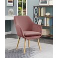 thumbnail image 1 of Convenience Concepts Chaise d'Appoint en Tissu Velours Rose avec Charlotte Take-a-Seat, 1 of 11