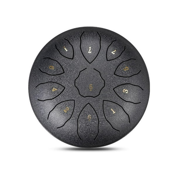 De 8 Pulgadas, 11 Notas, Tambor De Lengua, Instrumento De Percusión De Tambor De Lengua De Acero Con Bolsa, Libro De Música, Pegatinas De Mazos Yuarrent OD012992-00