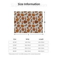 thumbnail image 5 of Naloa Pinecone Autumn Pattern Flannel Fleece Throw Blanket for Bed Couch, Thick Blanket - All Seasons Suitable for Women, Men and Kids-60"x50", 5 of 6